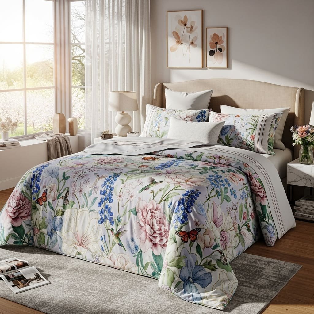 Spring Garden Bloom Floral Bedsheets