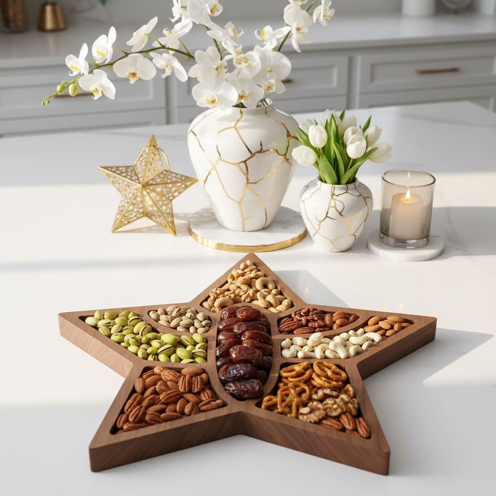 Star Shaped Ramadan Snack Board