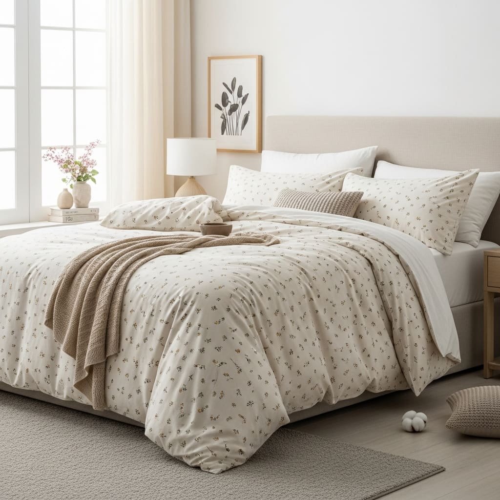 Whispering Bloom Spring Floral Bedsheets